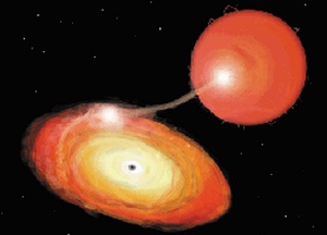 black hole with a companion star