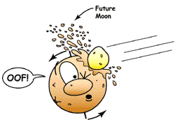 How Earth's Moon may have formed.