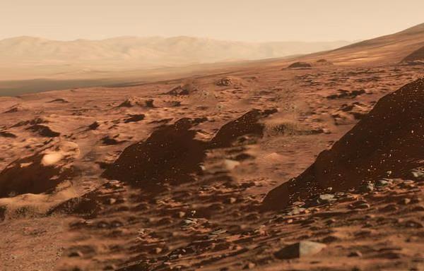 mars sandstone mountains